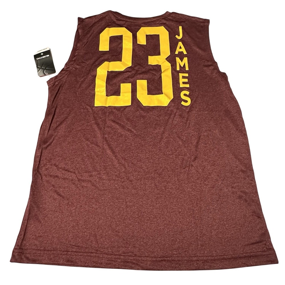 NWT NEW LeBron James Cleveland Cavaliers Sleeveless Jersey‎ T-Shirt Boys XXL 18